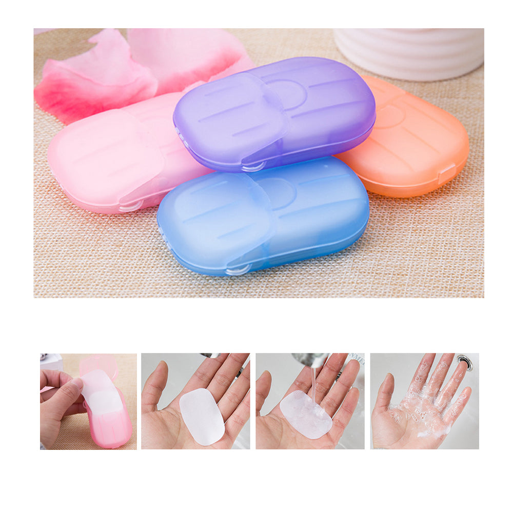 Travel Portable Paper Soap Sheets (Pack of 60) by HitMyNeed