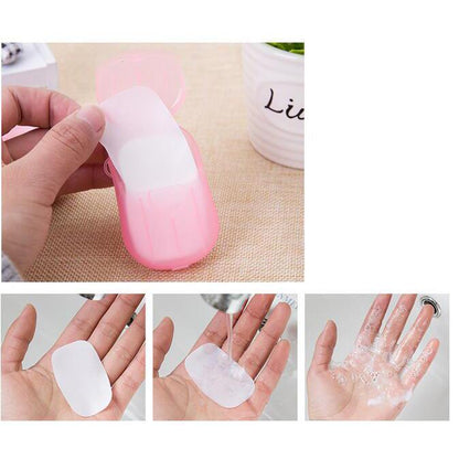 Travel Portable Paper Soap Sheets (Pack of 60) by HitMyNeed