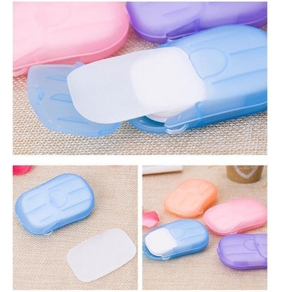 Travel Portable Paper Soap Sheets (Pack of 60) by HitMyNeed