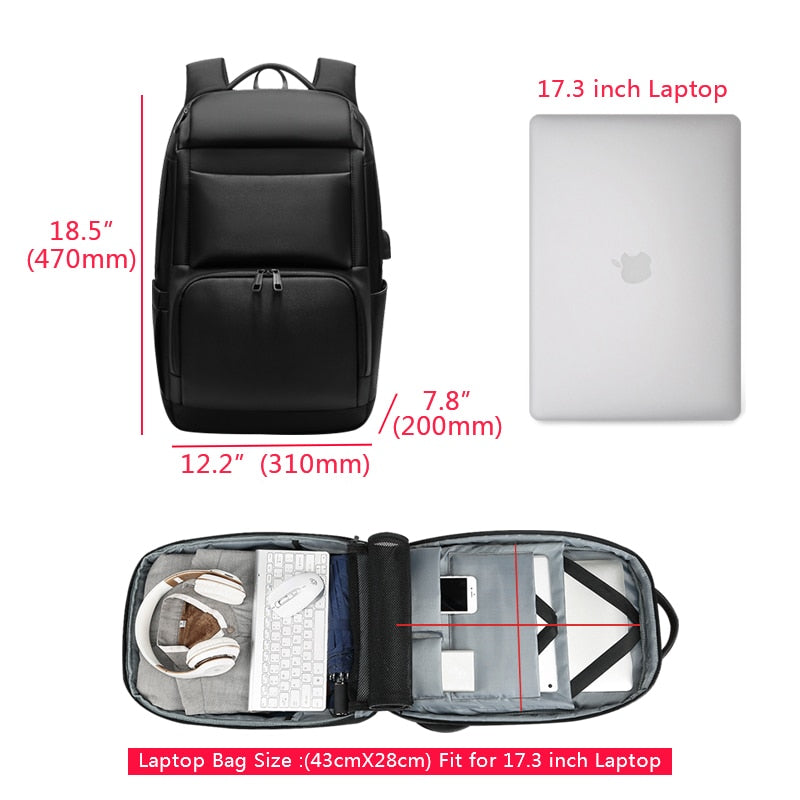 Travel Rucksack Laptop Backpack 17.3 Inch by HitMyNeed
