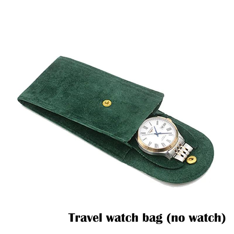 Travel Watch Storage Bag Organizer Anti-Dust Case green by HitMyNeed