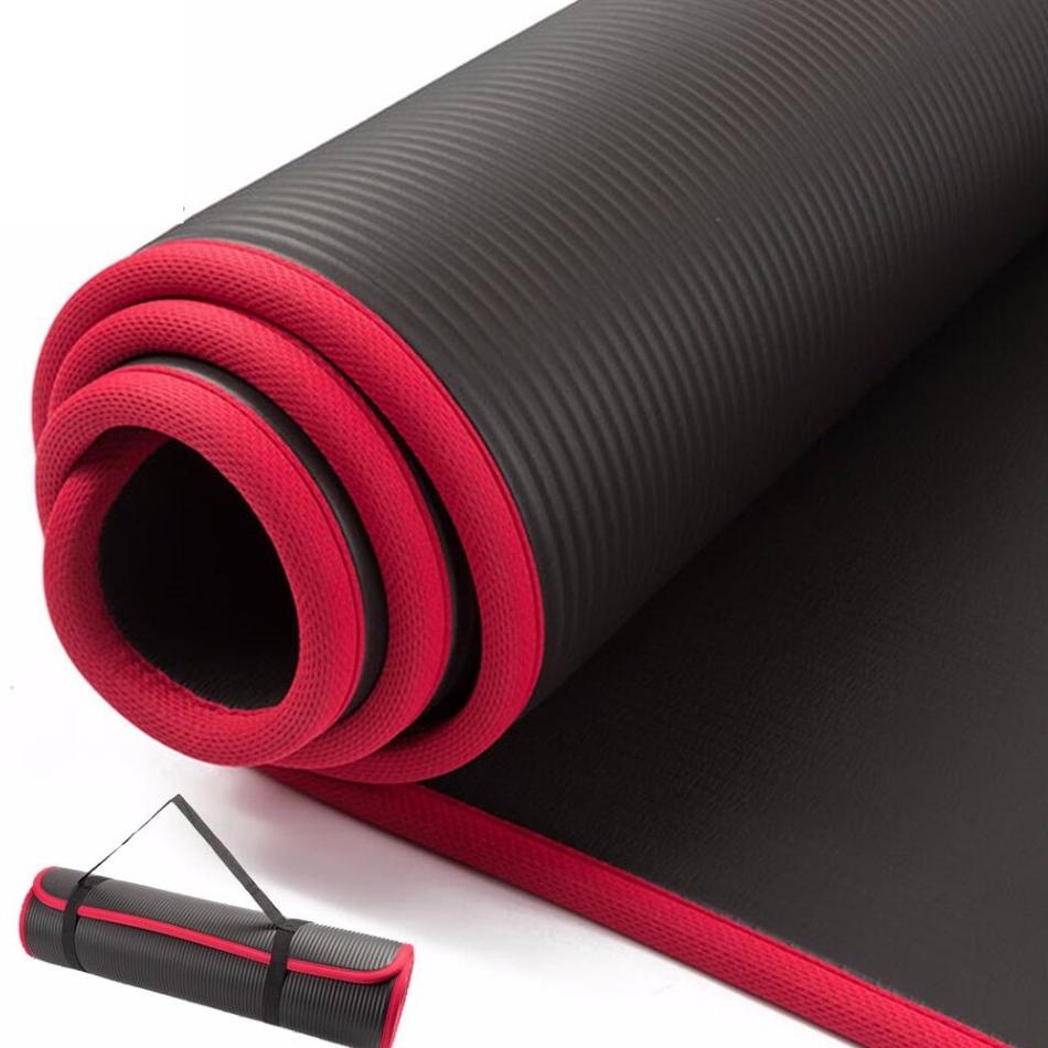 Travel Yoga Mat Non-Slip TPE Fitness Mat with Strap by HitMyNeed