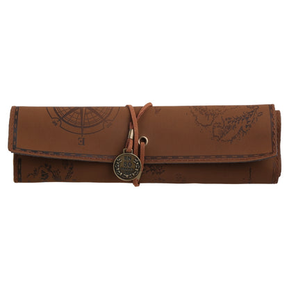 Treasure Map Roll Pencil Case with 3 Pockets 2 by HitMyNeed