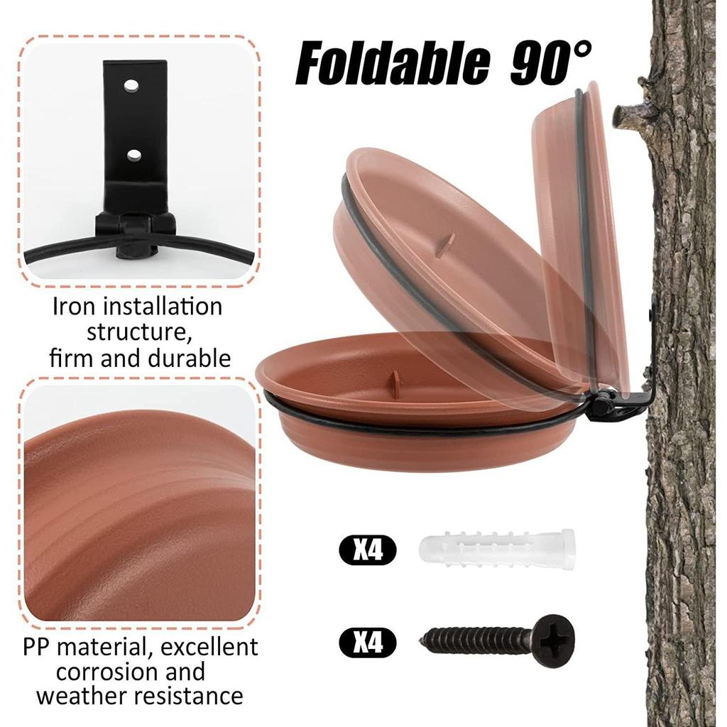 Tree Mounted Bird Feeder and Bird Bath Set (2 pcs) by HitMyNeed