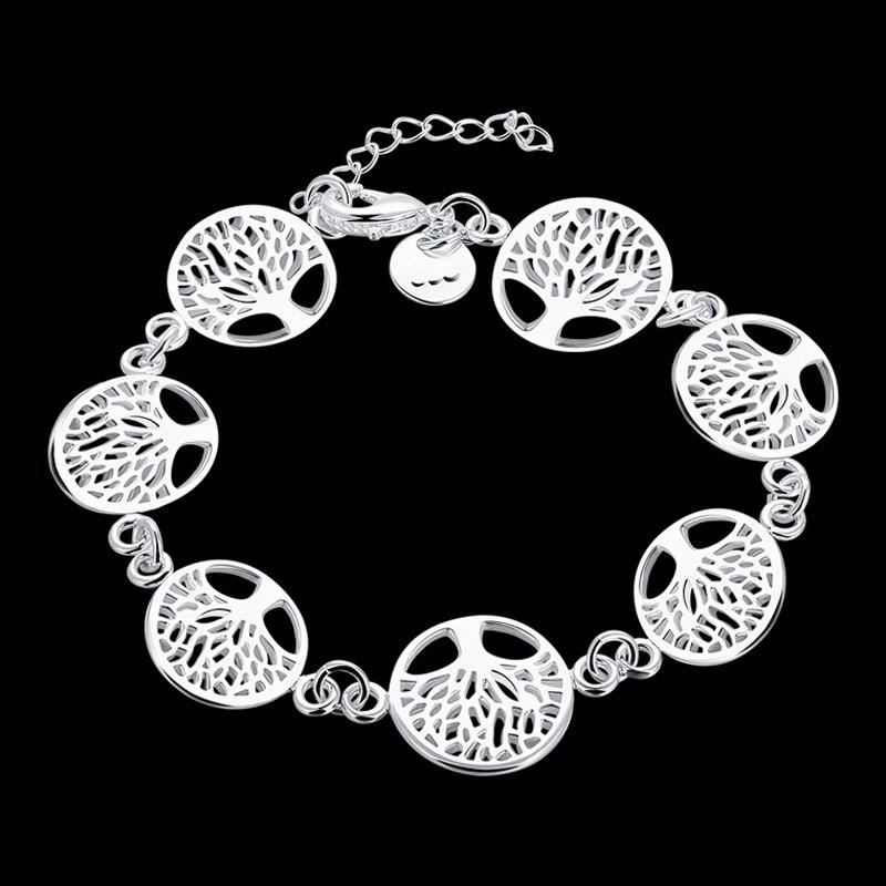 Tree of Life Sterling Silver Bracelet for Women by HitMyNeed