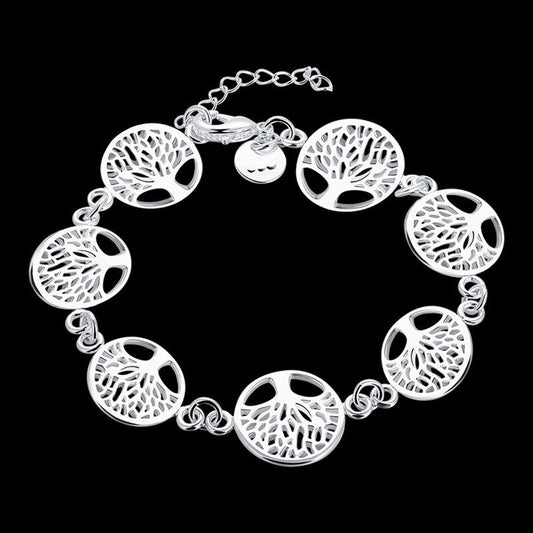 Tree of Life Sterling Silver Bracelet for Women by HitMyNeed