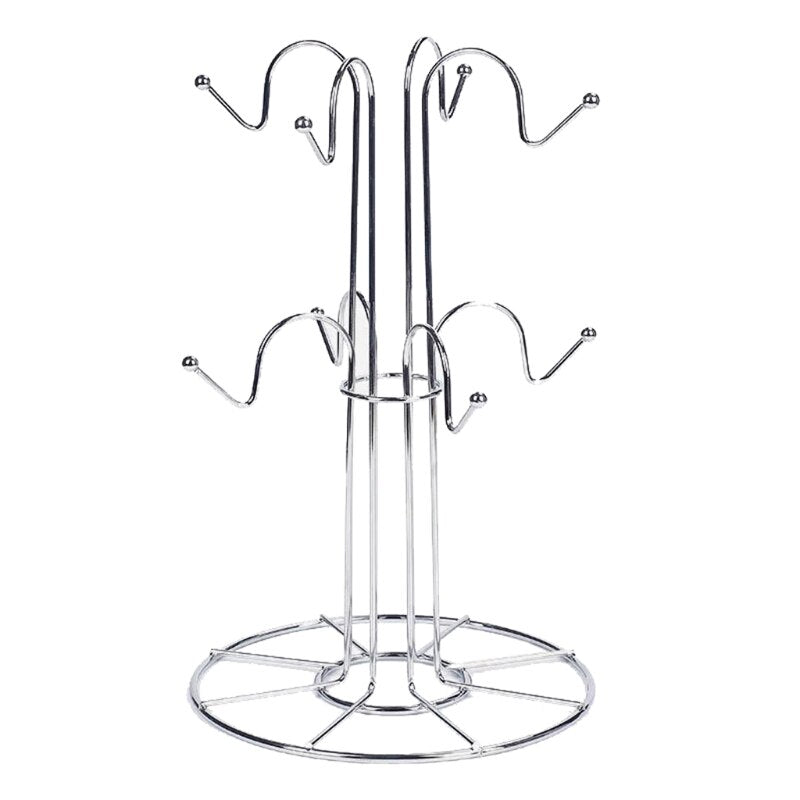 Tree Shaped Metal Mug Rack with 8 Hooks by HitMyNeed