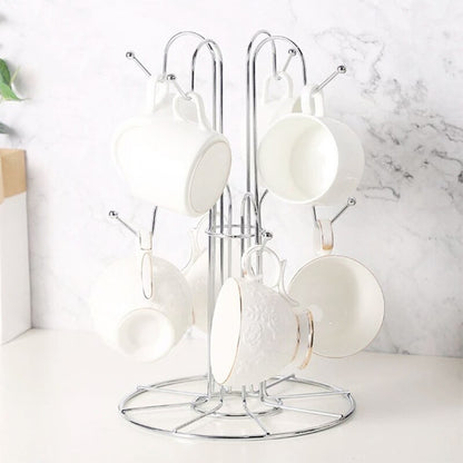 Tree Shaped Metal Mug Rack with 8 Hooks by HitMyNeed