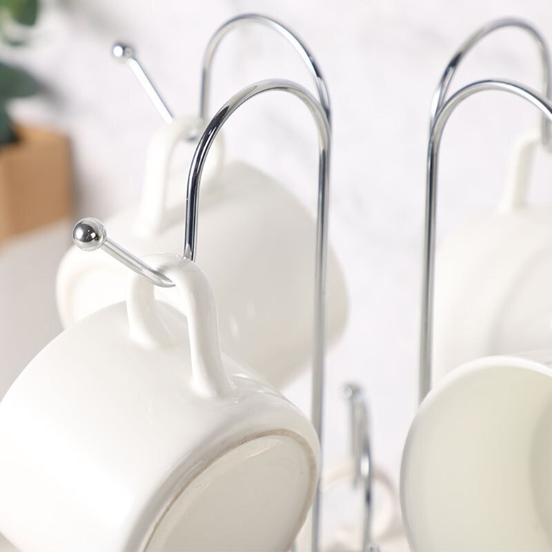 Tree Shaped Metal Mug Rack with 8 Hooks by HitMyNeed