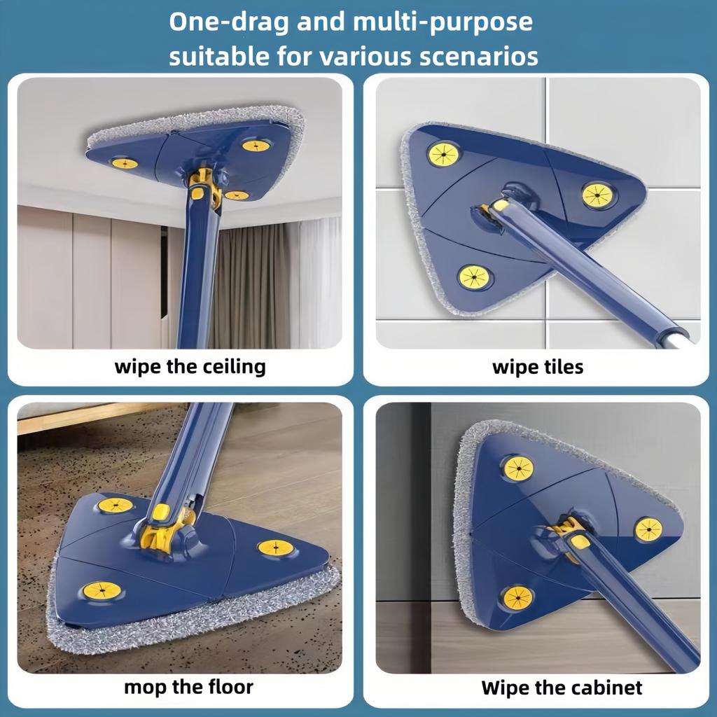 Triangle 360 Telescopic Ceiling & Wall Cleaning Mop by HitMyNeed