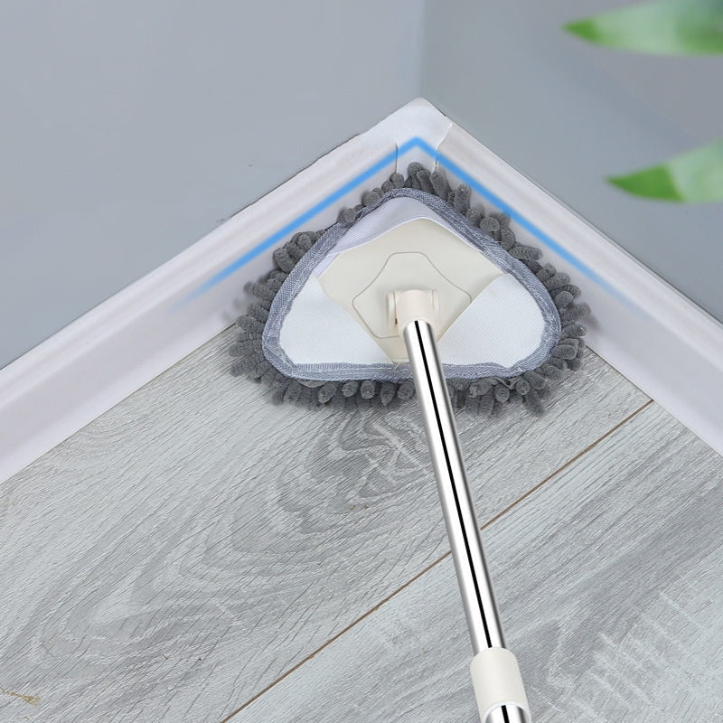 Triangle Flat Floor Mop with Extendable Handle by HitMyNeed