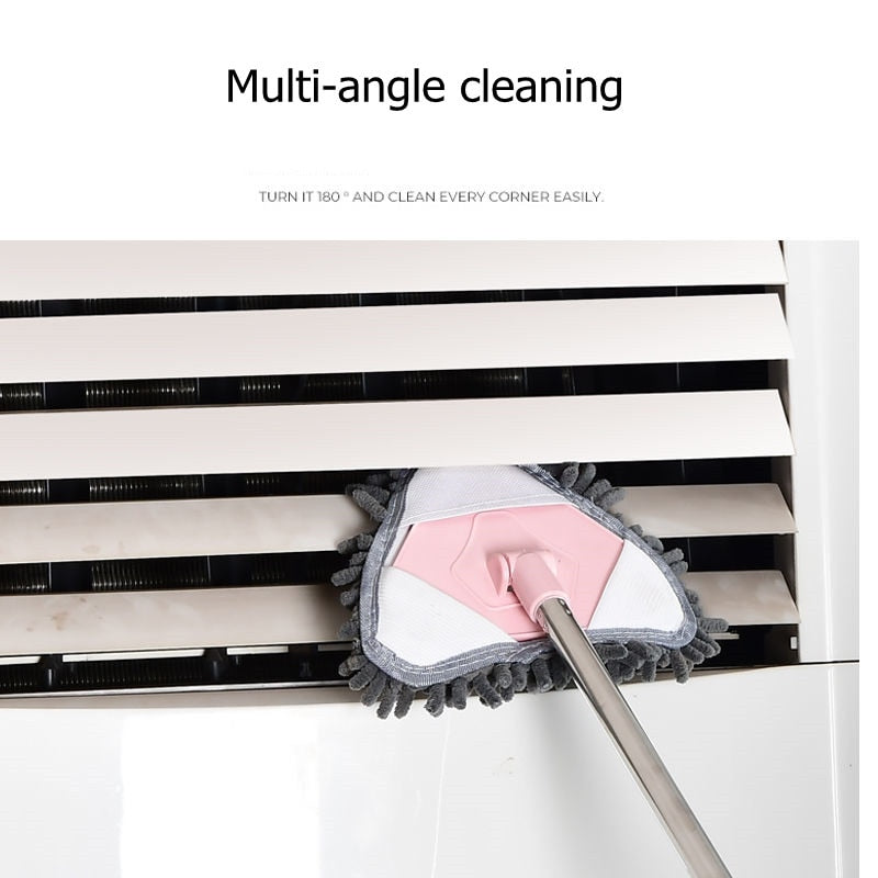 Triangle Flat Floor Mop with Extendable Handle by HitMyNeed