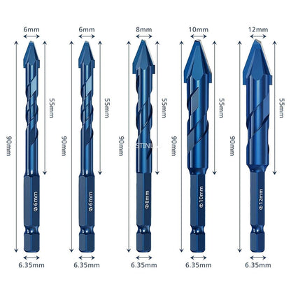 Triangle Glass & Tile Drill Bit Set 6-12mm by HitMyNeed