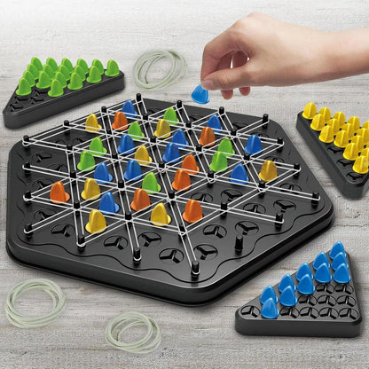 Triangle Rubber Band Logic Puzzle Board Game by HitMyNeed