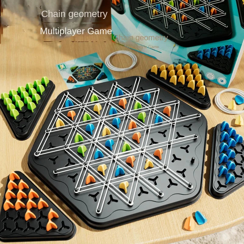 Triangle Rubber Band Logic Puzzle Board Game by HitMyNeed