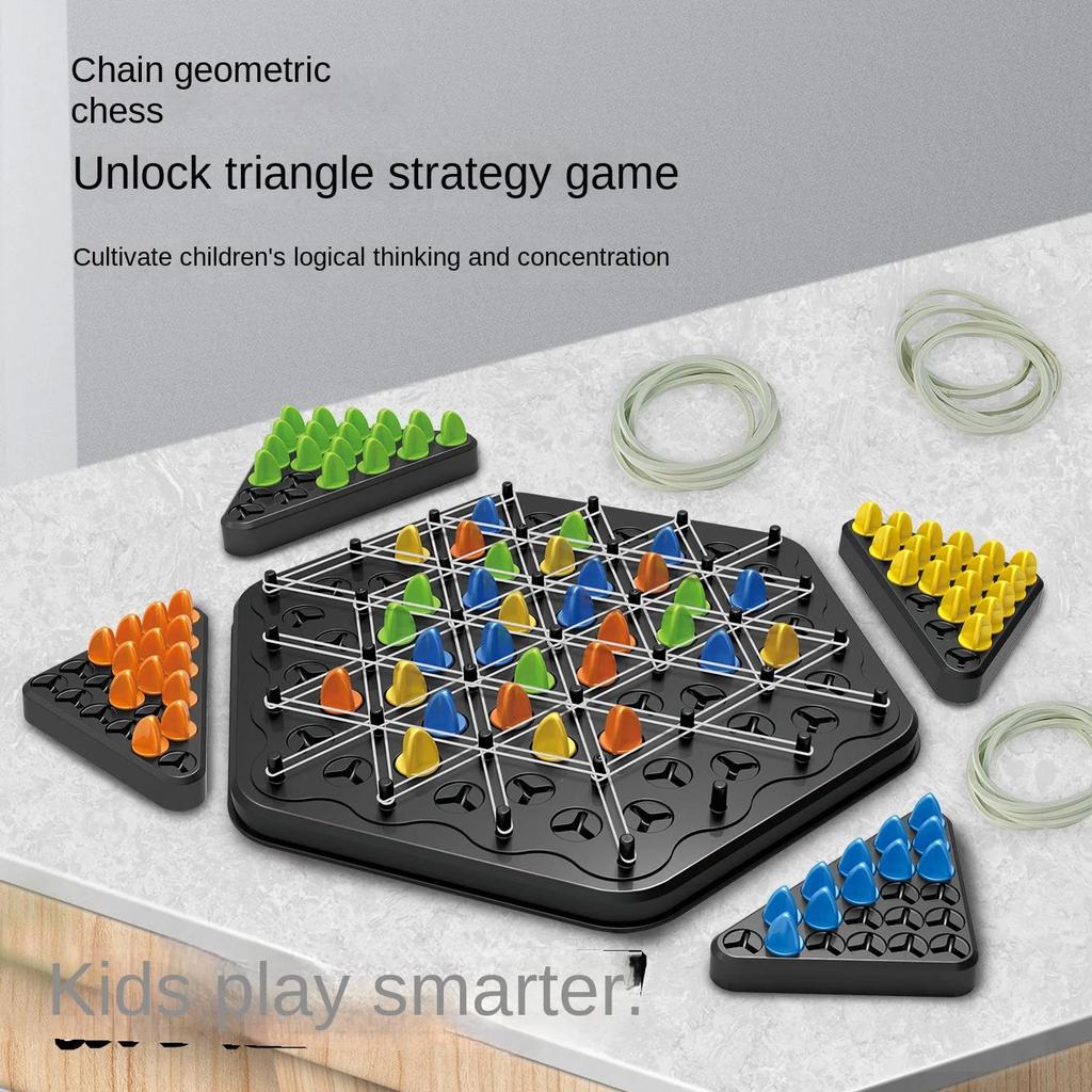 Triangle Rubber Band Logic Puzzle Board Game by HitMyNeed
