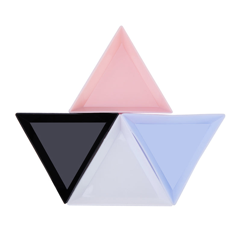 Triangular Plastic Bead Sorting Trays (10 Pack) by HitMyNeed