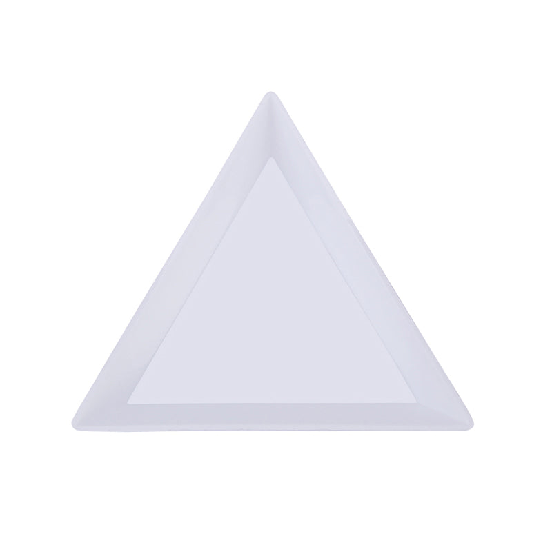 Triangular Plastic Bead Sorting Trays (10 Pack) white by HitMyNeed
