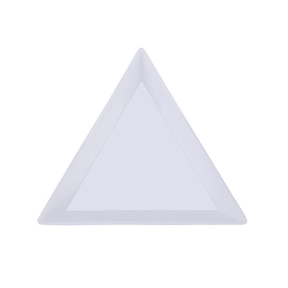 Triangular Plastic Bead Sorting Trays (10 Pack) white by HitMyNeed