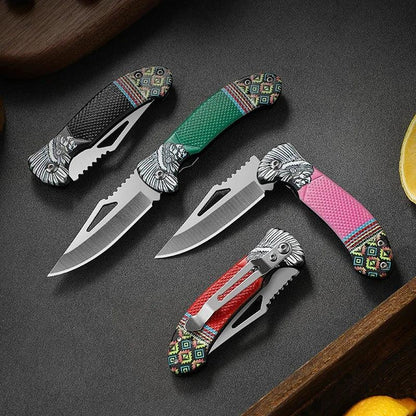 Tribe Stainless Steel Folding Outdoor Knife by HitMyNeed