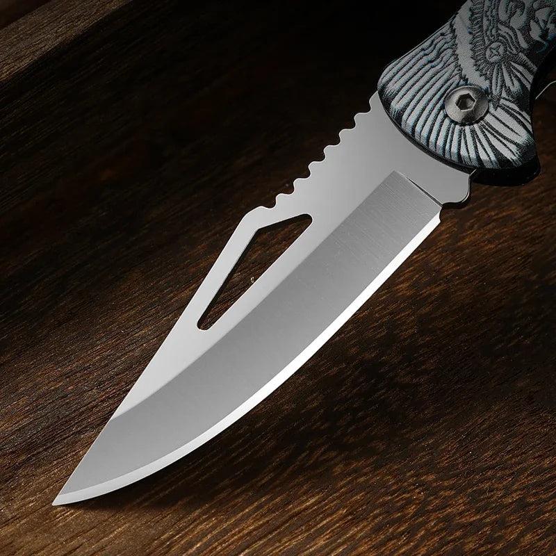 Tribe Stainless Steel Folding Outdoor Knife by HitMyNeed