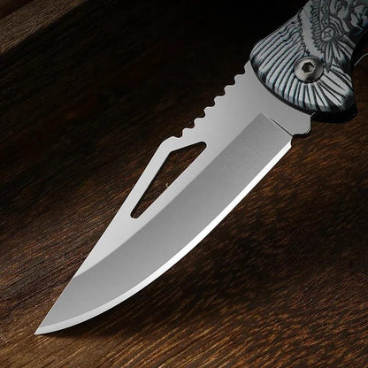 Tribe Stainless Steel Folding Outdoor Knife by HitMyNeed