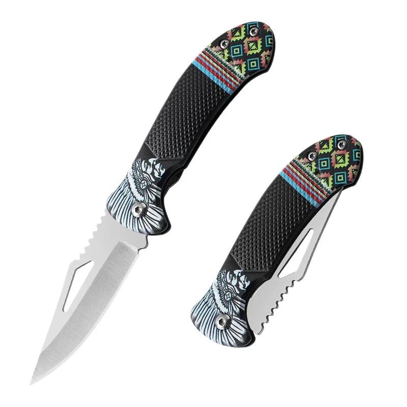 Tribe Stainless Steel Folding Outdoor Knife black by HitMyNeed