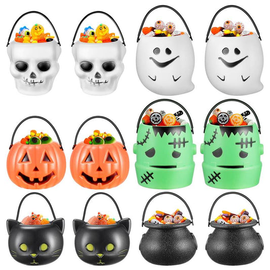 Trick or Treat Halloween Candy Buckets Set (12 Pack) by HitMyNeed