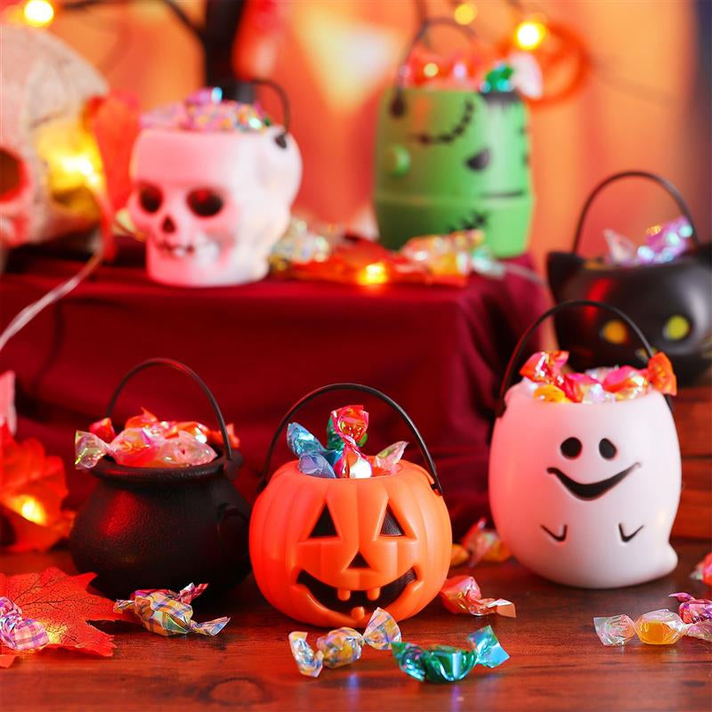 Trick or Treat Halloween Candy Buckets Set (12 Pack) by HitMyNeed
