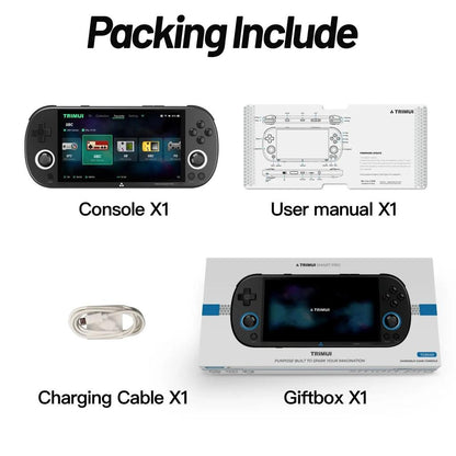 Trimui Smart Pro Handheld Retro Game Console 4.96" 128gb black by HitMyNeed