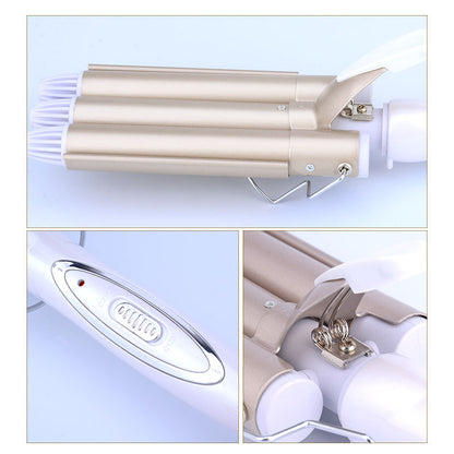 Triple Barrel Curling Wand with Tourmaline Ceramic by HitMyNeed