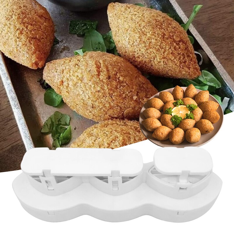 Triple Slot Plastic Kibbeh Mold Press by HitMyNeed
