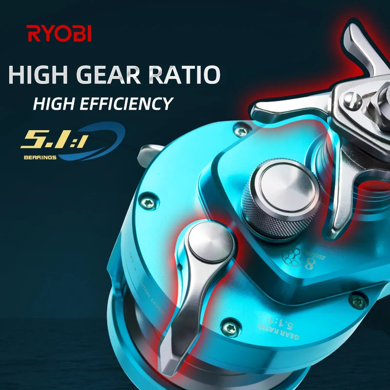 Trolling Reel 16kg Drag 5.1:1 8+1BB Slow Jig Sea Reel by HitMyNeed
