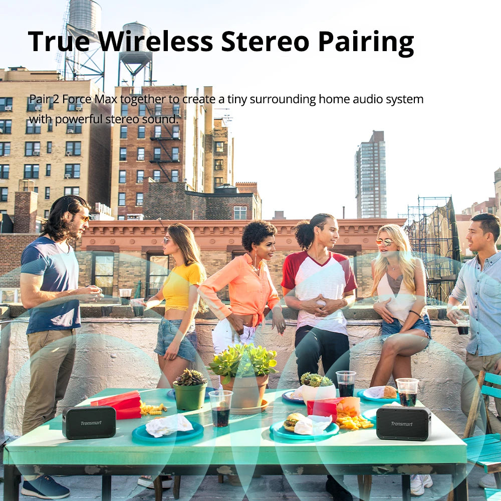 Tronsmart Force Max 80W Bluetooth Speaker IPX6 by HitMyNeed