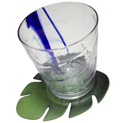 Tropical Leaf Coaster Set of 6 - EVA Drink Coasters by HitMyNeed