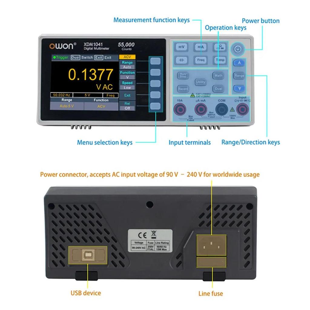 True RMS Digital Bench Multimeter with USB Interface by HitMyNeed