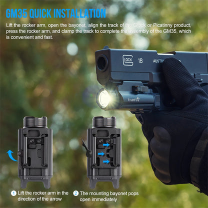 TrustFire GM35 1350 Lumen Tactical Pistol Light by HitMyNeed