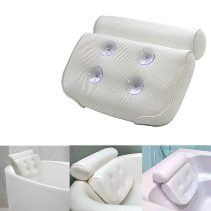 Tub Pillow Headrest with Non-Slip Suction Cups by HitMyNeed