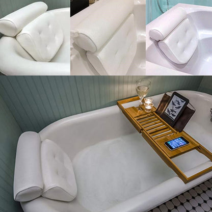 Tub Pillow Headrest with Non-Slip Suction Cups by HitMyNeed