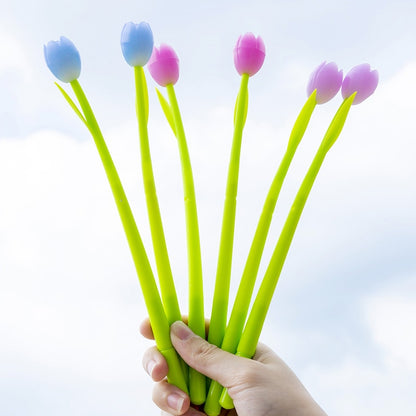 Tulip Gel Ink Flower Pens Set of 3 by HitMyNeed