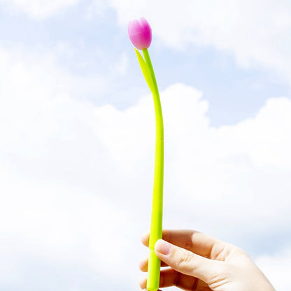 Tulip Gel Ink Flower Pens Set of 3 by HitMyNeed