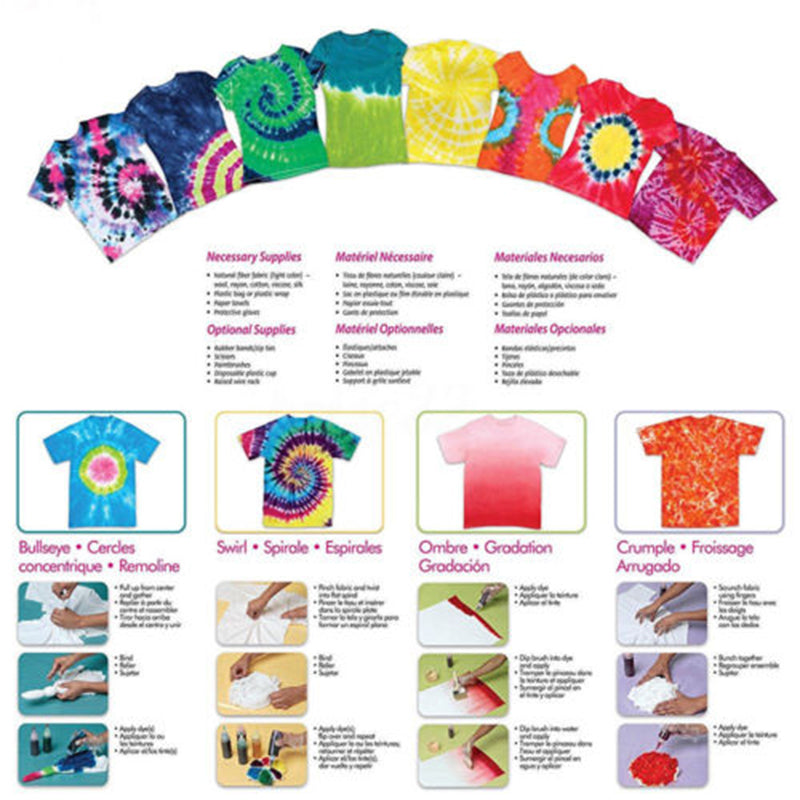 Tulip Tie-Dye Kit 5-Color Fabric Art Set by HitMyNeed