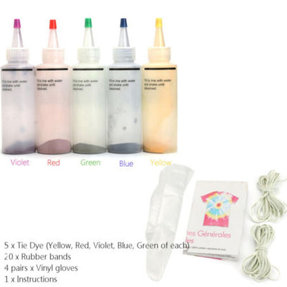 Tulip Tie-Dye Kit 5-Color Fabric Art Set by HitMyNeed