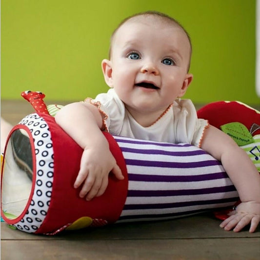 Tummy Time Support Pillow with Toys and Music by HitMyNeed