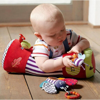 Tummy Time Support Pillow with Toys and Music by HitMyNeed