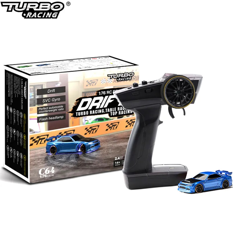 Turbo Racing 1:76 Mini Drift RC Car RTR Kit by HitMyNeed