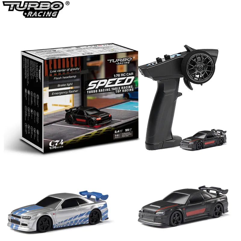 Turbo Racing 1:76 Mini Drift RC Car RTR Kit by HitMyNeed