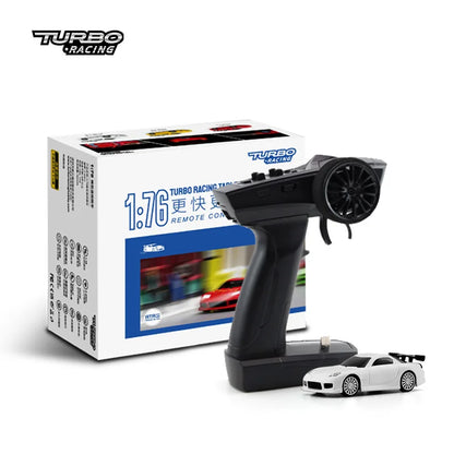 Turbo Racing 1:76 Mini Drift RC Car RTR Kit c71-white by HitMyNeed