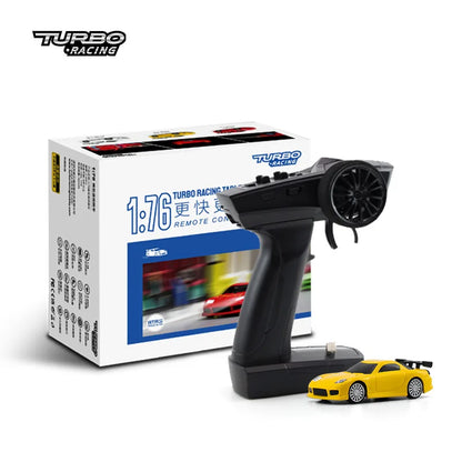Turbo Racing 1:76 Mini Drift RC Car RTR Kit c71-yellow by HitMyNeed