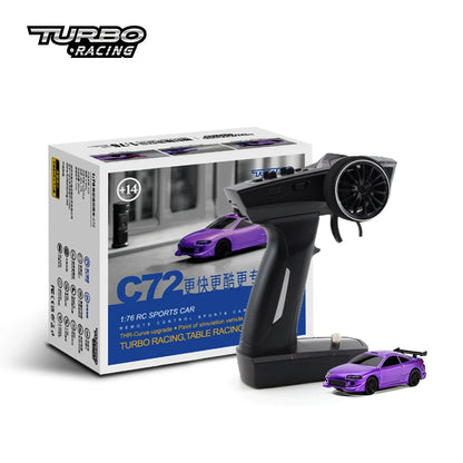 Turbo Racing 1:76 Mini Drift RC Car RTR Kit c72-purple by HitMyNeed